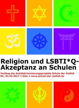 Symbole der Religionen und LGBT